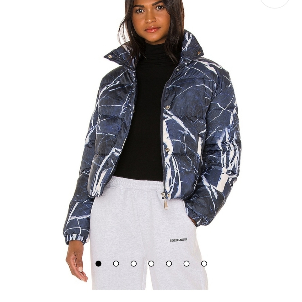 NUBYEN Cropped Puffer Jacket in Soho/ NWOT